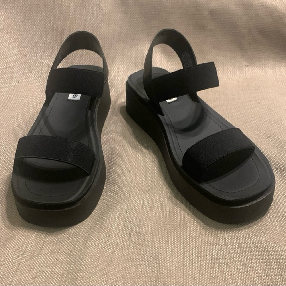 Steve Madden Janice Platform Sandal, Black Size 9